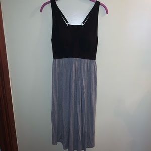 Grey and black summer dress